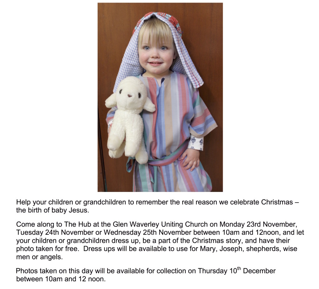 Children’s Christmas Photos Bulletin Words and photo